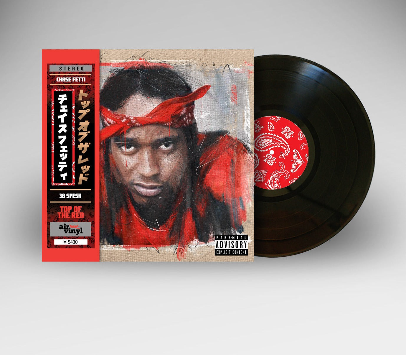 Chase Fetti x 38 Spesh - Top of the Red 12" Vinyl Record w/ Obi Strip